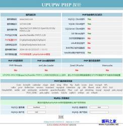 UPUPW PHP̽ͨð 15.12.3 ʾͼ